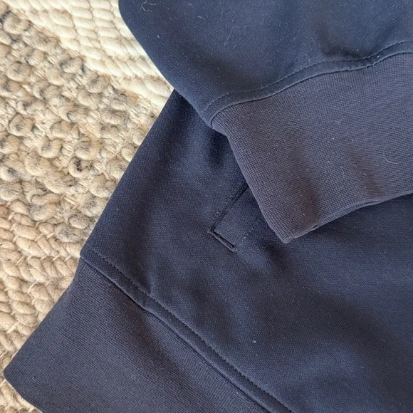 H&M L.O.G.G. Navy Blue Long Sleeve Zip-Up Lightweight Bomber Jacket - Picture 4 of 6